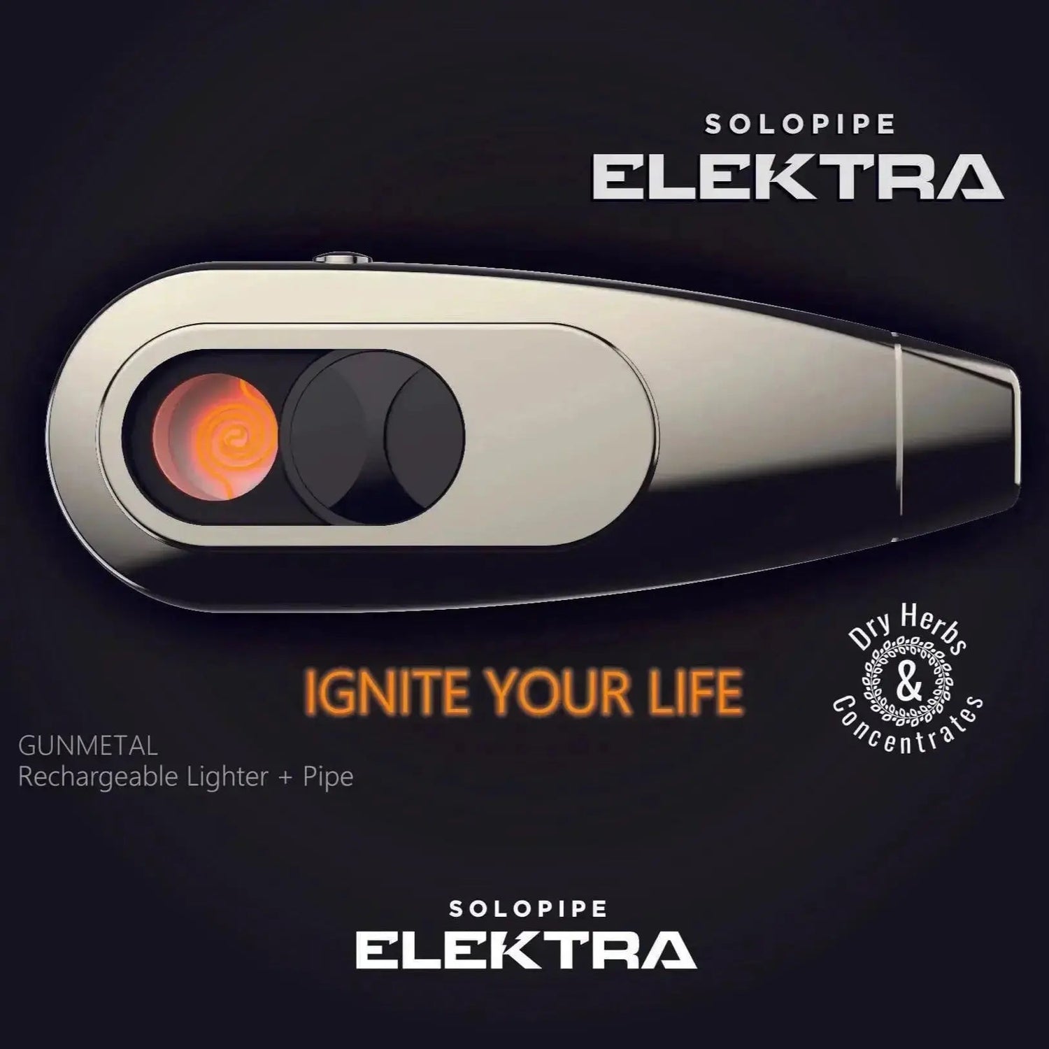 New Elektra Electronic Pipe & Lighter Combo - solopipe