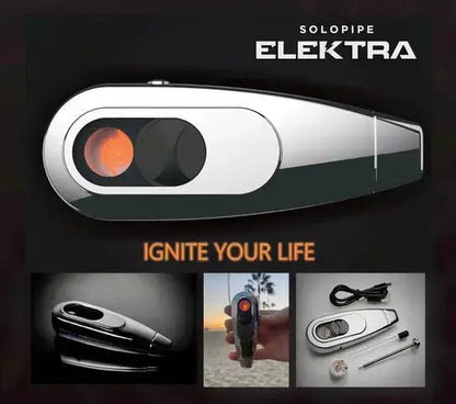 New Elektra Electronic Pipe & Lighter Combo - solopipe